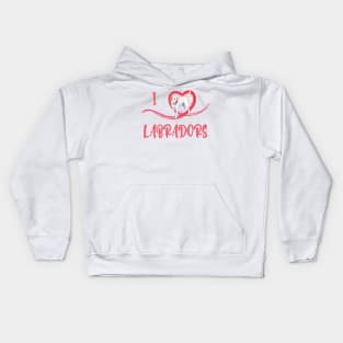 I love Labradors ! Especially for Labrador Retriever owners! Kids Hoodie